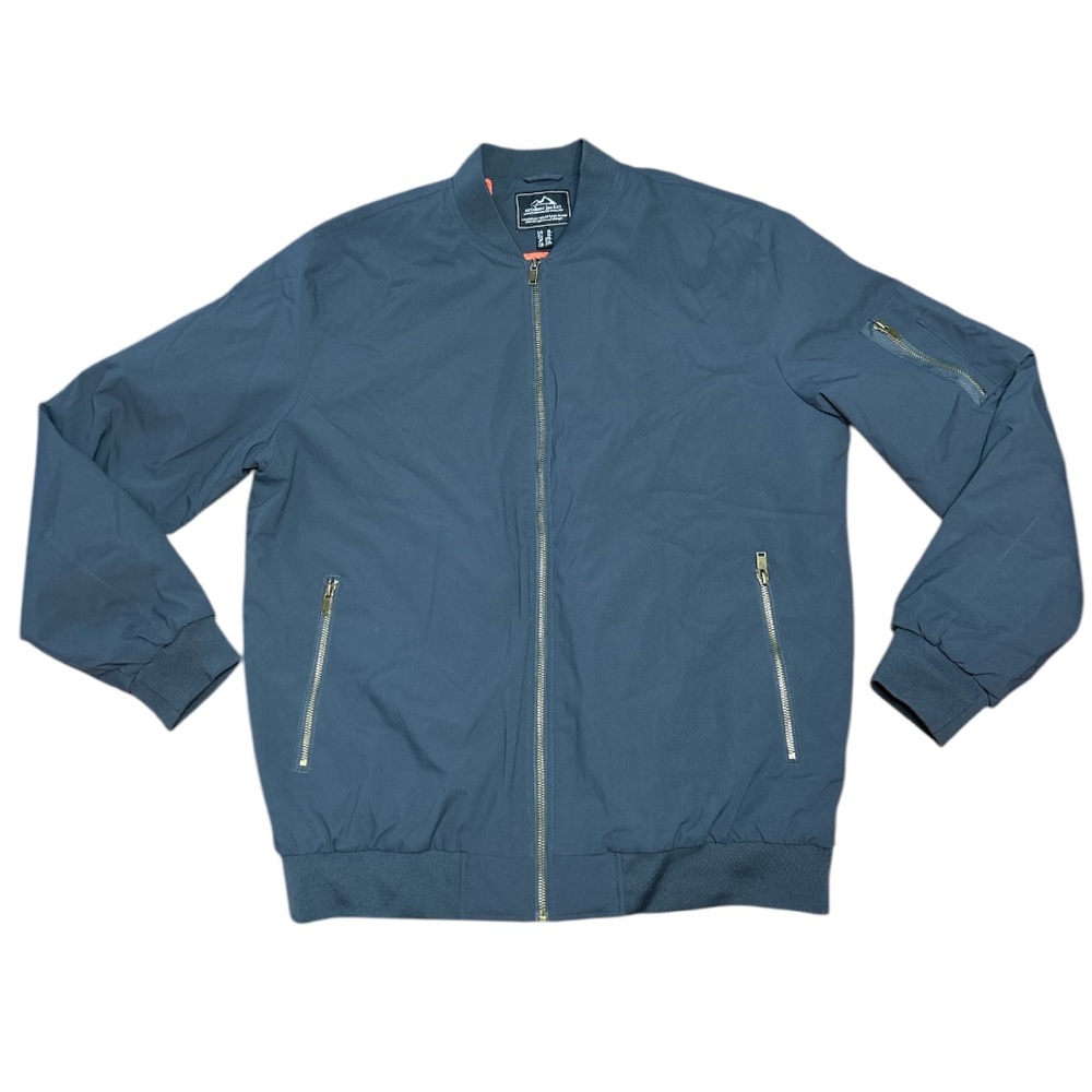 Outdoor Jacket Mens bomber style size:XL Color:Navy
